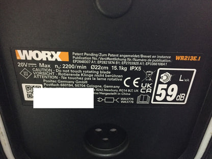 WORX Landroid Vision L1300 Mähroboter WR213E.1 für Gärten bis 1300m² I33552