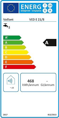 Vaillant elektronischer Durchlauferhitzer VED E 21/8, 21kW, 400V, EEK:A, I32724