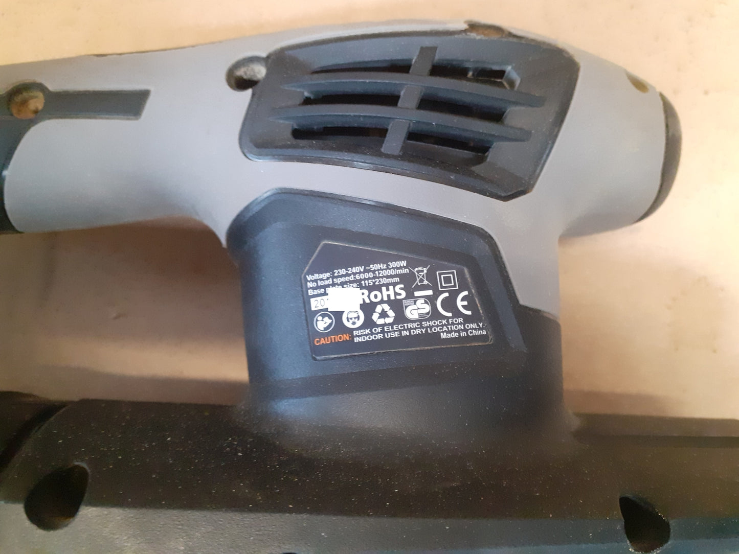 Tacklife PSS02A Schwingschleifer 230V, I11514