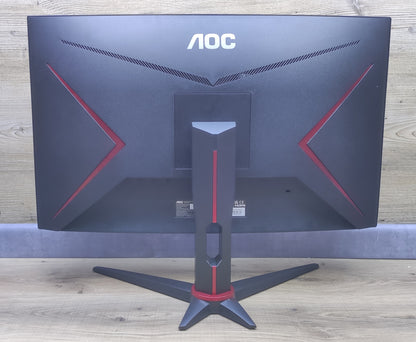 AOC C27G2ZE/BK Gaming Monitor 27" Curved FHD HDMI DP AMD FreeSync 240Hz 0.5ms 