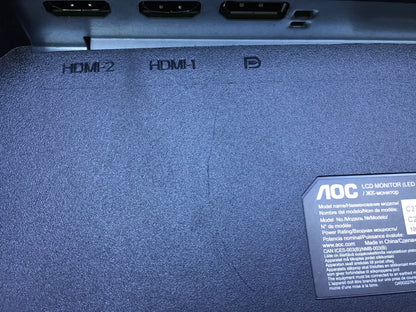 AOC C27G2ZE/BK Gaming Monitor 27" Curved FHD HDMI DP AMD FreeSync 240Hz 0.5ms 