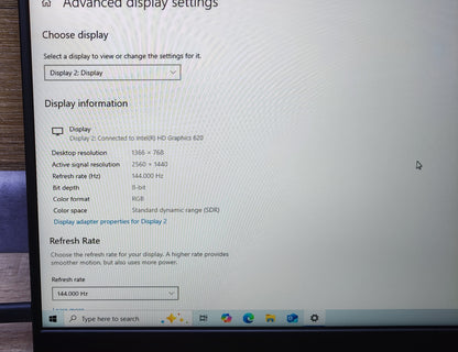 Uperfect Portable Monitor 16" QHD 2560x1600 IPS USB-C HDMI 144Hz Speaker 