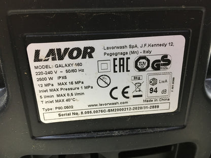 Lavor Galaxy 160 Hochdruckreiniger 160 bar 2500 W, I14458