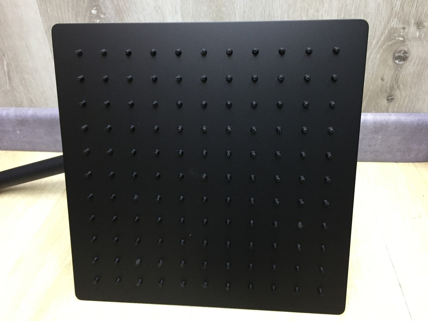 Görbach Regendusche mit Ablage, Edelstahl Schwarz, I34099