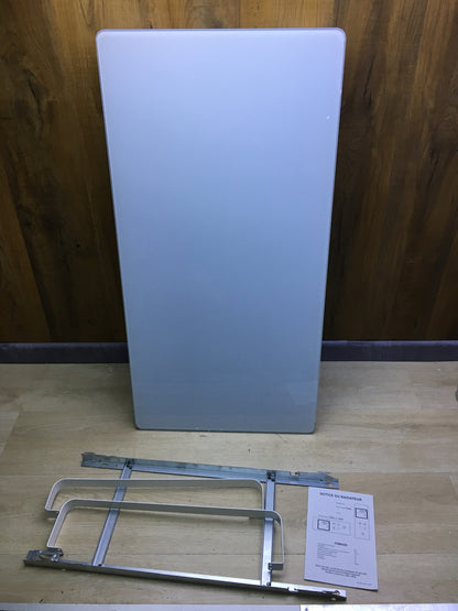 Carrera towel radiator heater glass LCD 1000 W white, I31488 