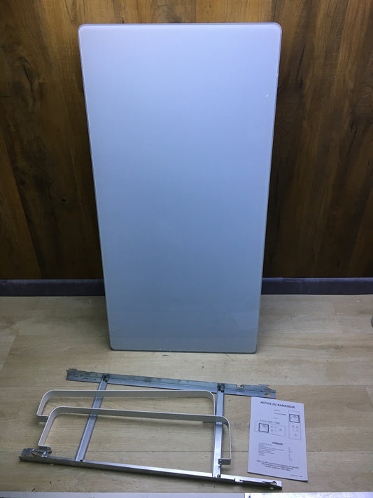 Carrera Handtuchheizkörper Heizgerät Glas LCD 1000 W weiß, I31488