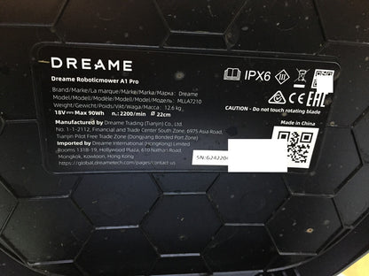 DREAME Intelligenter Mähroboter A1 Pro bis 2000m² 3D Sensor (MLLA7210) I33241