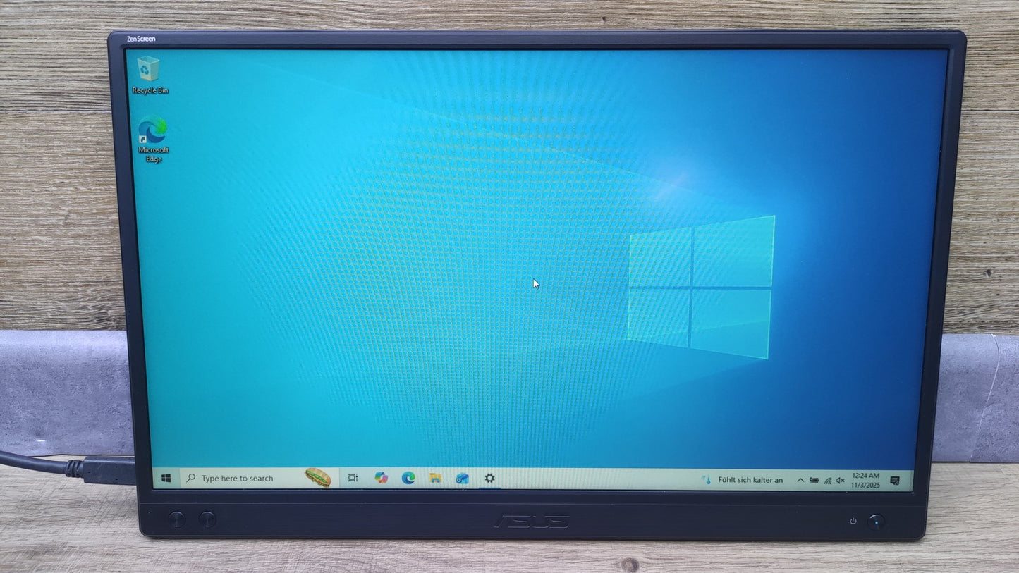 ASUS ZenScreen MB166C Monitor 15.6" FHD 1920x1080 USB-C IPS-Panel 60Hz schwarz