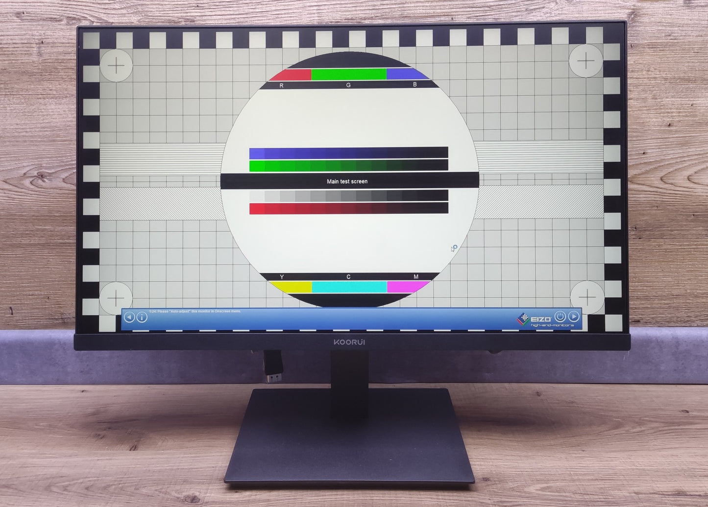 KOORUI E2412F Monitor 24" FHD 1920x1080 VA HDMI VGA AMD FreeSync 100Hz 5ms