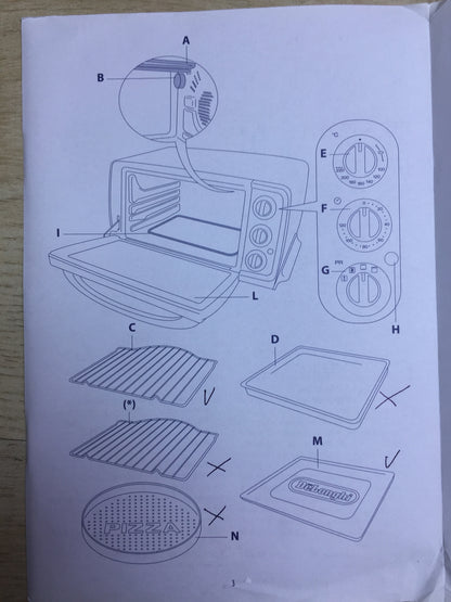 De'Longhi EO14552.W Elektro-Ofen, 1400W, I29844
