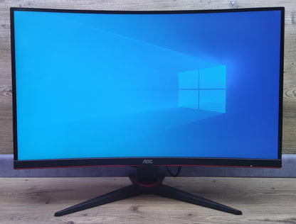 AOC CQ27G2SE/BK Monitor 27" QHD 2560x1440 HDR10 HDMI DP AMD FreeSync 165Hz 1ms 