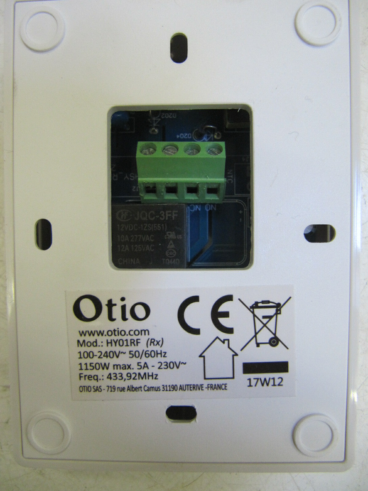 Otio 840225 Thermostat programmierbar kabellos 7 Wochenprogramme, V00375