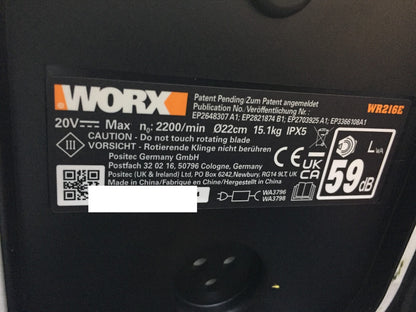 Worx Landroid Vision L1600 Mähroboter WR216E, für Gärten bis 1600qm, I34129