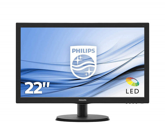 Philips 223V5LSB2/10 Monitor 21,5" FHD 1920x1080 VGA LCD LED TN Panel schwarz