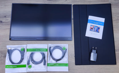 UPERFECT Tragbarer 2K Monitor 17.3" 2560x1440 IPS HDMI USB-C 60Hz Lautsprecher