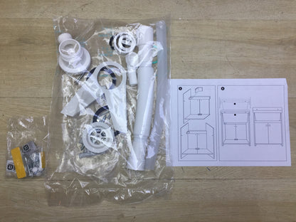 Negrari 5001PKC Spülbecken Weiß Größe 55 x 35 cm, I32863