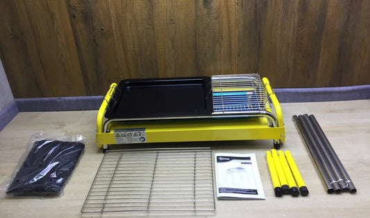 Outsunny 846-141V00 Charcoal Grill, BBQ Grill, with 2 Grill Racks, I33349 