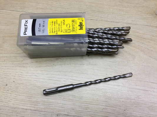 25 Stück Heller SDS-Plus Hammerbohrer Ø 7,0 mm 100/160 mm I25467