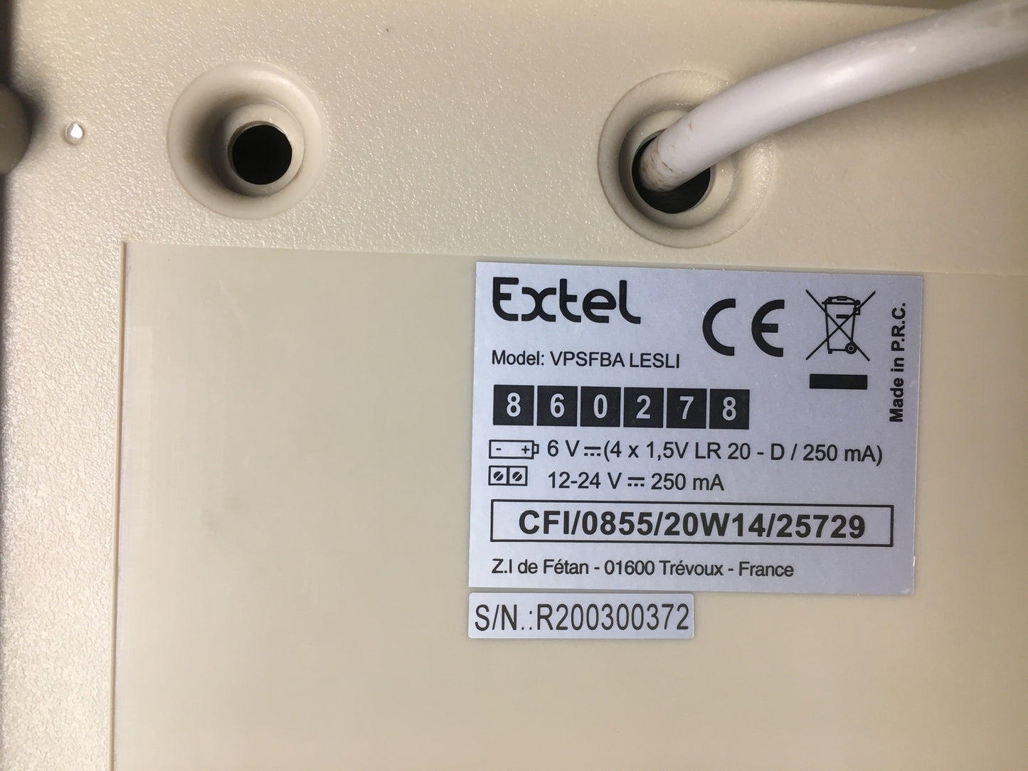 Extel 720278 LESLI Video-Türsprechanlage Funk Komplett-Set Familienhaus, I07454