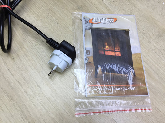 Kingfisher HEAT1B 2000W electric wood burning heater, I28295 