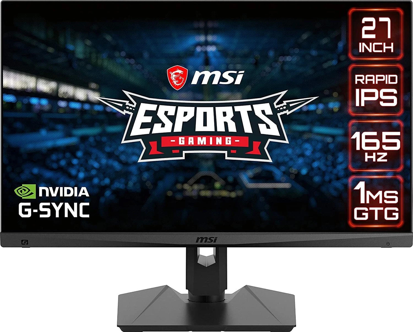 MSI Optix MAG274QRF-QD Gaming Monitor 27" WQHD 2560x1440 AMD FreeSync 165Hz 1ms