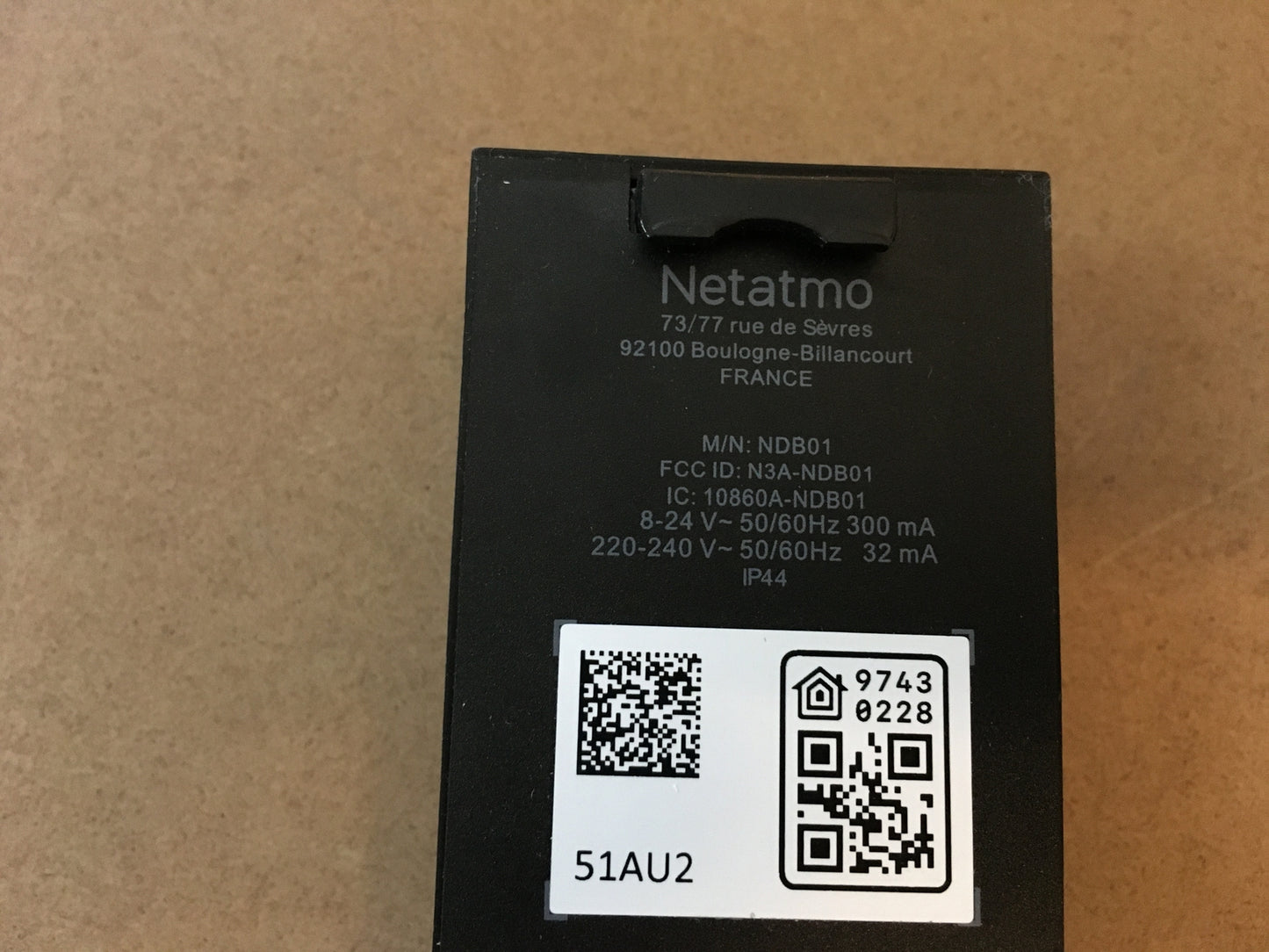 Netatmo Smarte Video-Türklingel mit Kamera, WLAN, 2-Wege-Audio, I32557