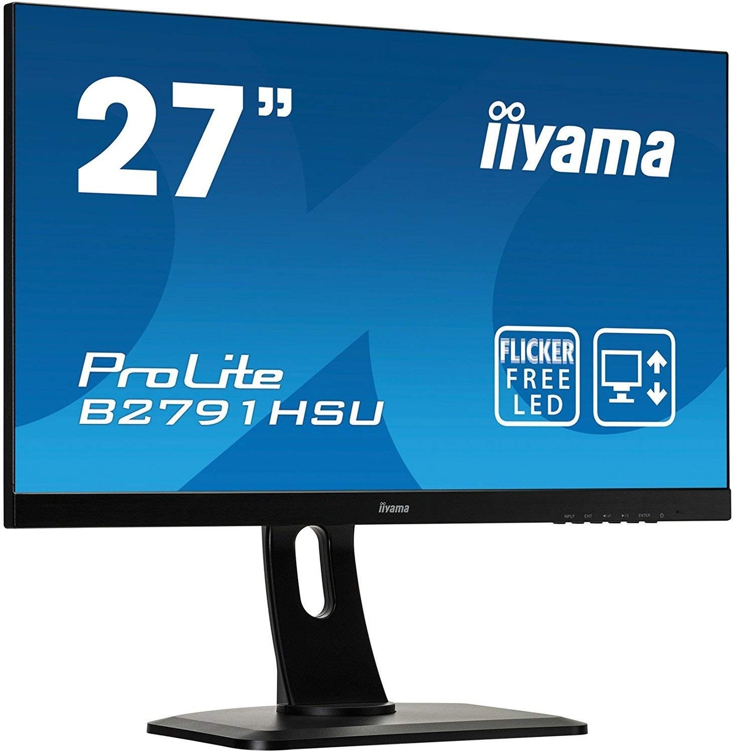 iiyama ProLite B2791HSU-B1 Monitor 27" FHD 1920x1080 DP HDMI VGA AMD FreeSync 
