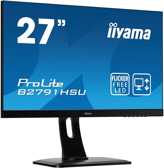iiyama ProLite B2791HSU-B1 Monitor 27" FHD 1920x1080 DP HDMI VGA AMD FreeSync 
