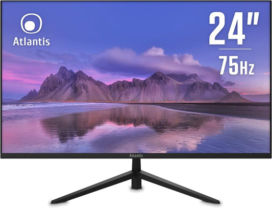 Atlantis A05-H24V-VH Monitor 24" FHD 1920x1080 VGA HDMI VA AMD FreeSync 75Hz 2ms 