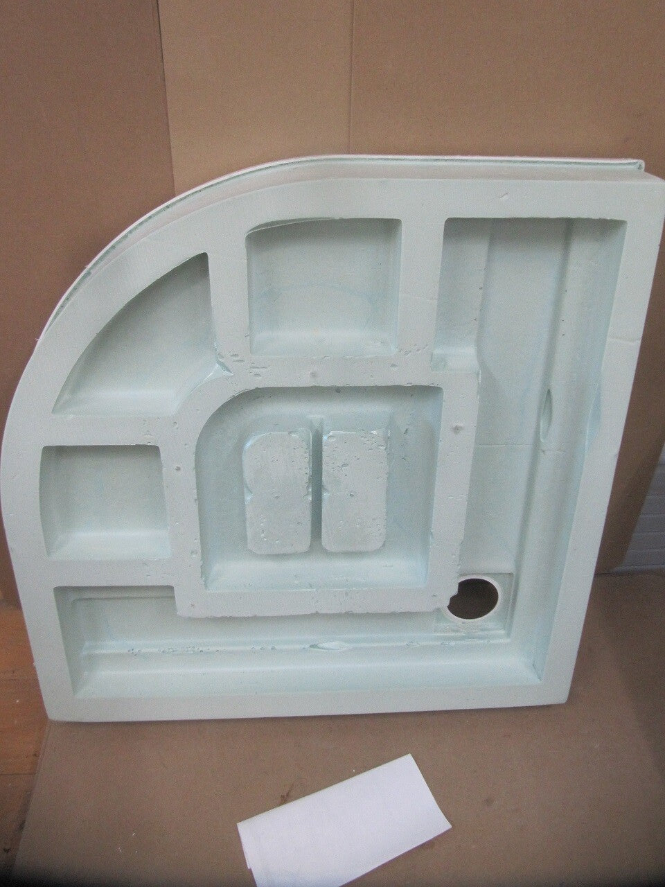 Dusar Domo de Luxe Rundduschwanne AS-RUDW/F 890 x 890 x 150 mm Y10136