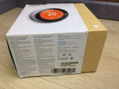 Nest Lernfähiger Thermostat Dritte Generation T3010FD, silber, I31281