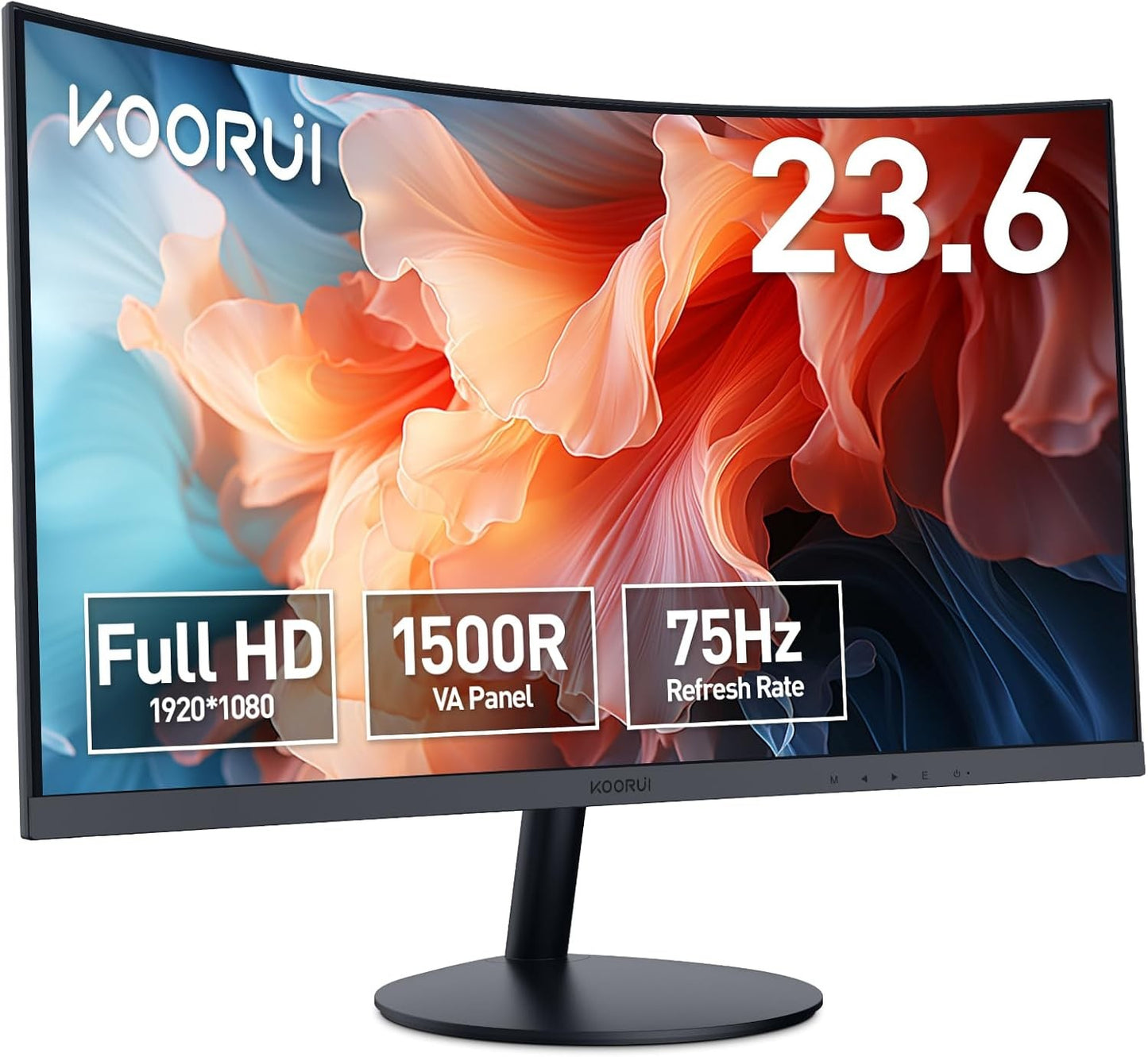 Koorui 24N5CA Gaming Monitor 23.6" Curved FHD 1920x1080 VA HDMI 75Hz Eye-care