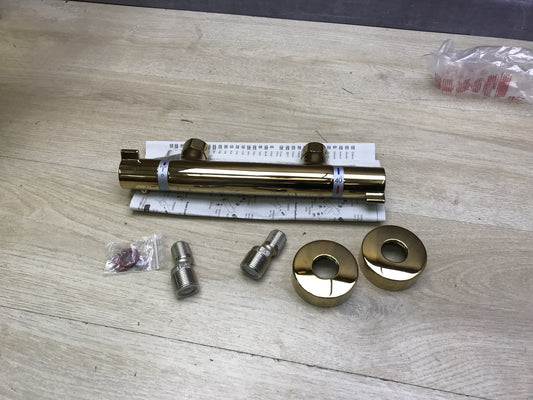 Hansgrohe Ecostat Comfort shower thermostat 13116990 exposed gold optic I31624