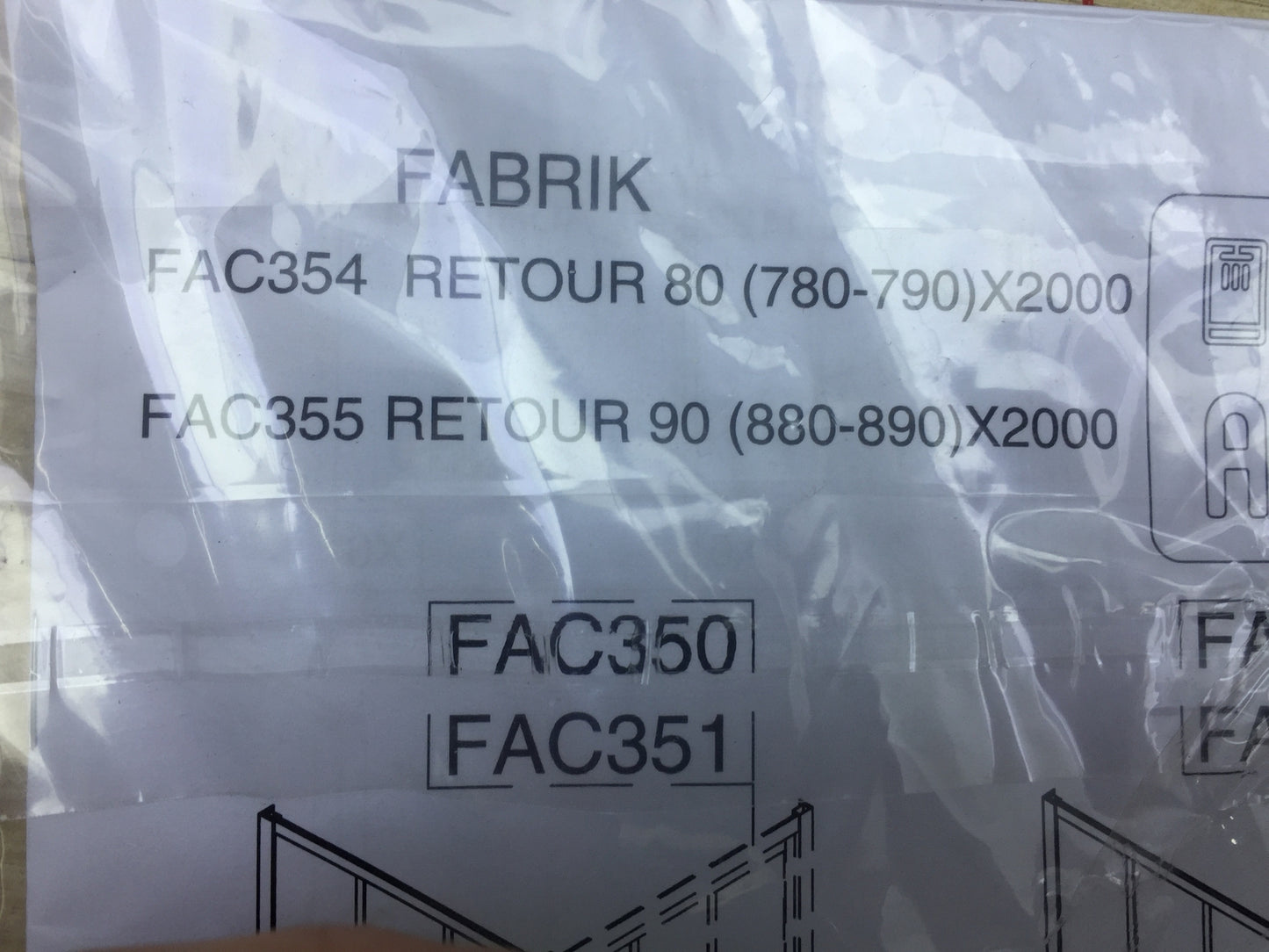 Aurlane FAC354 Duschkabine 80x200 cm I17044