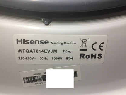 Hisense WFQA7014EVJM Waschmaschine 7 kg weiß EEK: A I34383