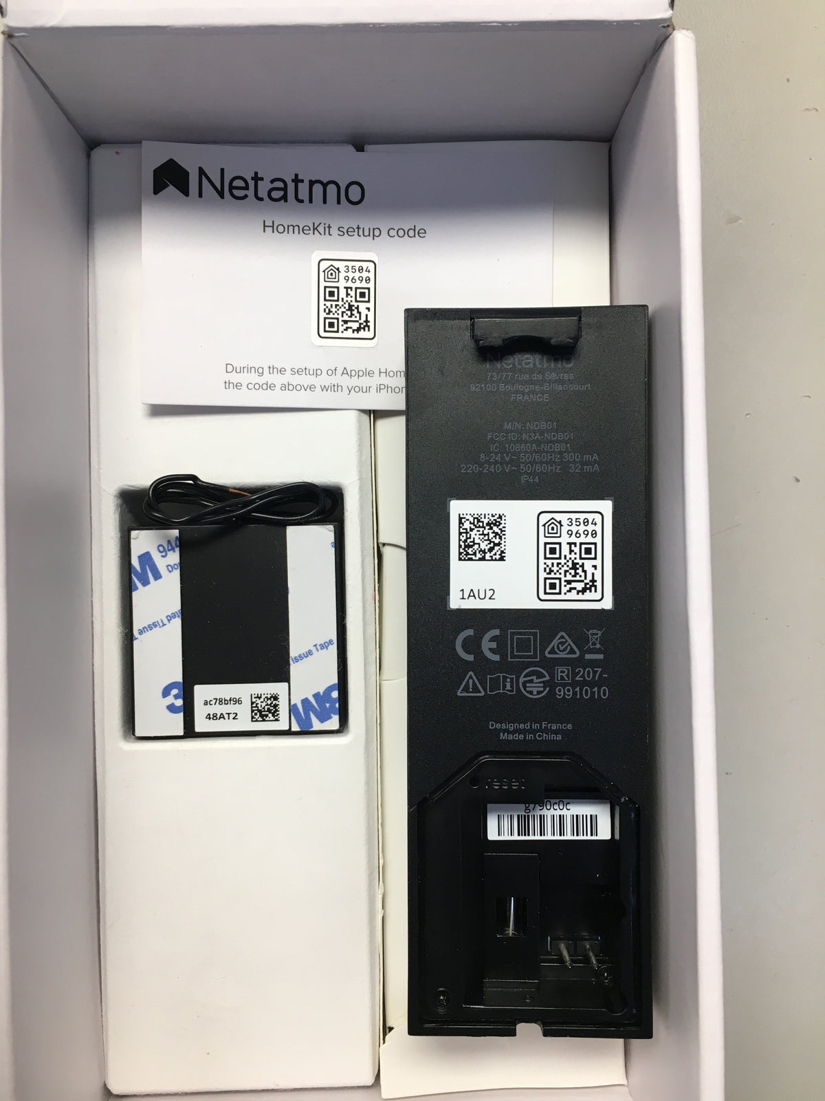 Netatmo Smarte Video Türklingel mit Kamera, WLAN, 2-Wege-Audio, I15437