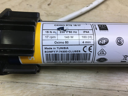 Somfy Rollladenfunkmotor Oximo 50 RTS 15/17, I30001