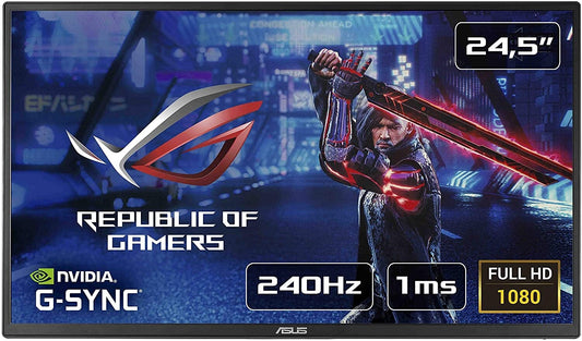 Asus ROG Strix XG258Q Monitor 24.5" FHD 1920x1080 HDMI DP AMD FreeSync 240Hz
