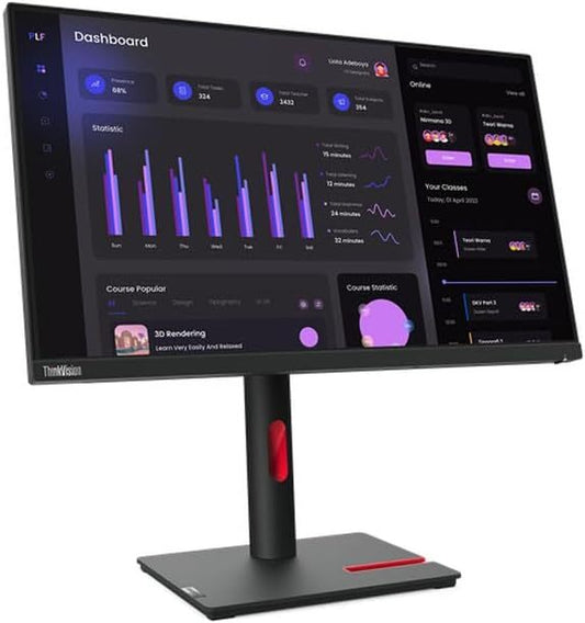 Lenovo ThinkVision T24i-30 Monitor 23.8" FHD 1920x1080 IPS DP HDMI VGA 60Hz 