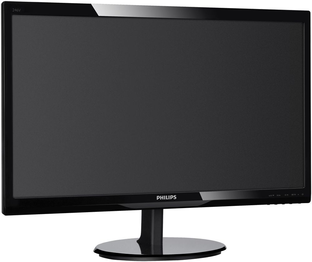 Philips 246V5LSB/00 Monitor 24" FHD 1920x1080 VGA DVI LED 60Hz 5ms matt schwarz