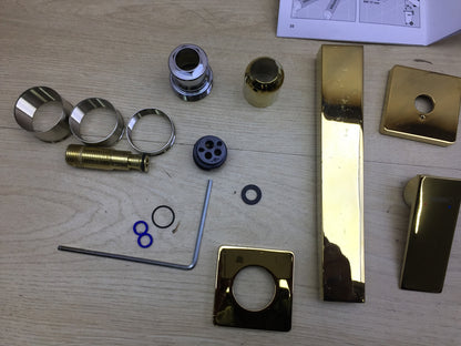 Hansgrohe Wasserhahn Metropol, Unterputz, Wandmontage, Gold Optic, I24415