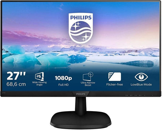 Philips 273V7QDAB/00 Monitor 27" FHD 1920x1080 VGA DVI HDMI SmartImage