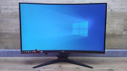 AOC CQ27G2SE/BK Monitor 27" QHD 2560x1440 HDR10 HDMI DP AMD FreeSync 165Hz 1ms
