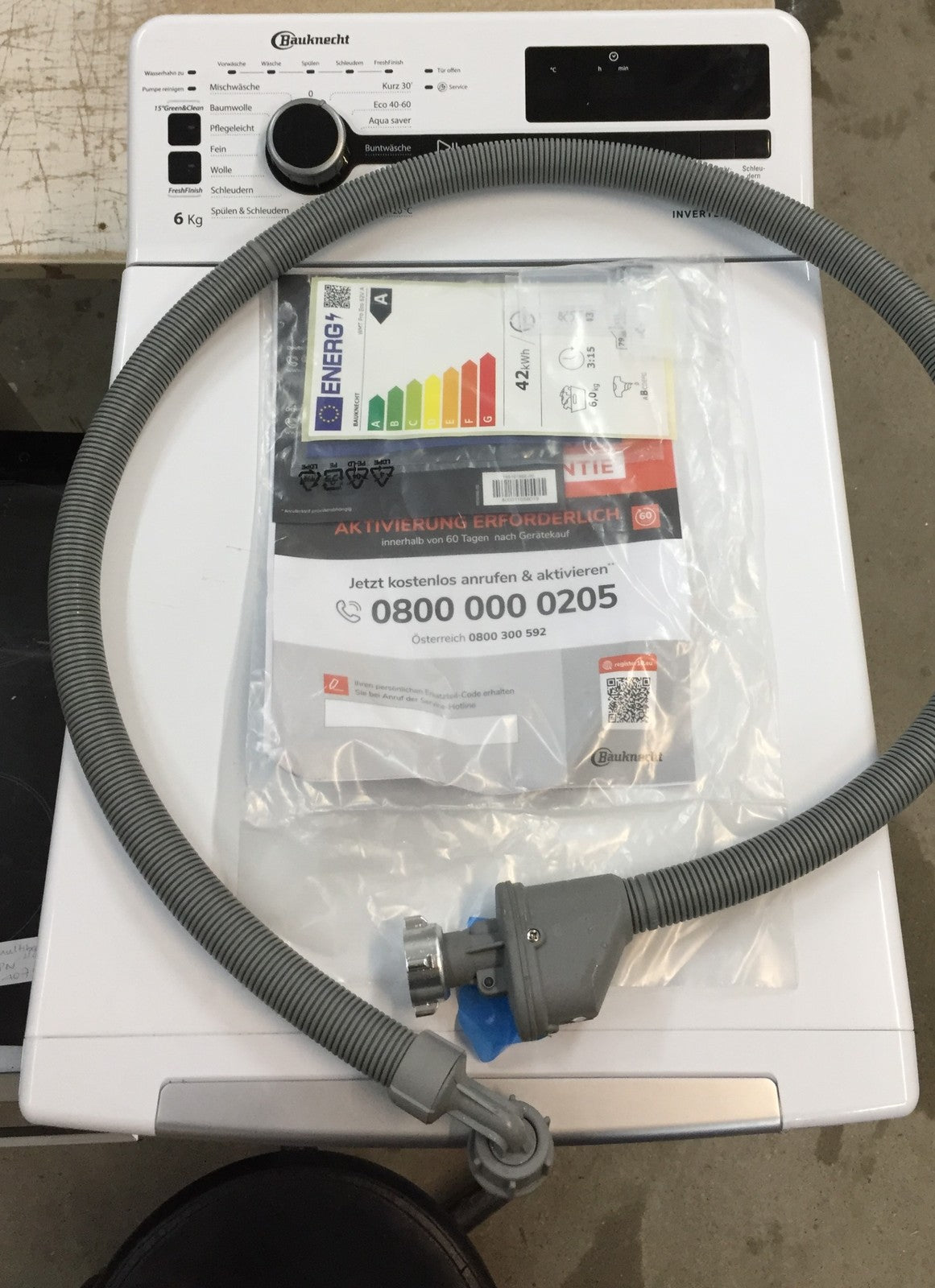 Bauknecht WMT Pro Eco 62V A Waschmaschine, 6 kg, EEK:A, I34413