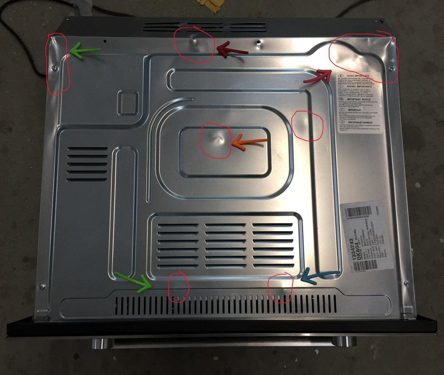 Cecotec Bolero Hexa C126000 Inox Ein integrierter Backofen 77 L 2800 W (02270)