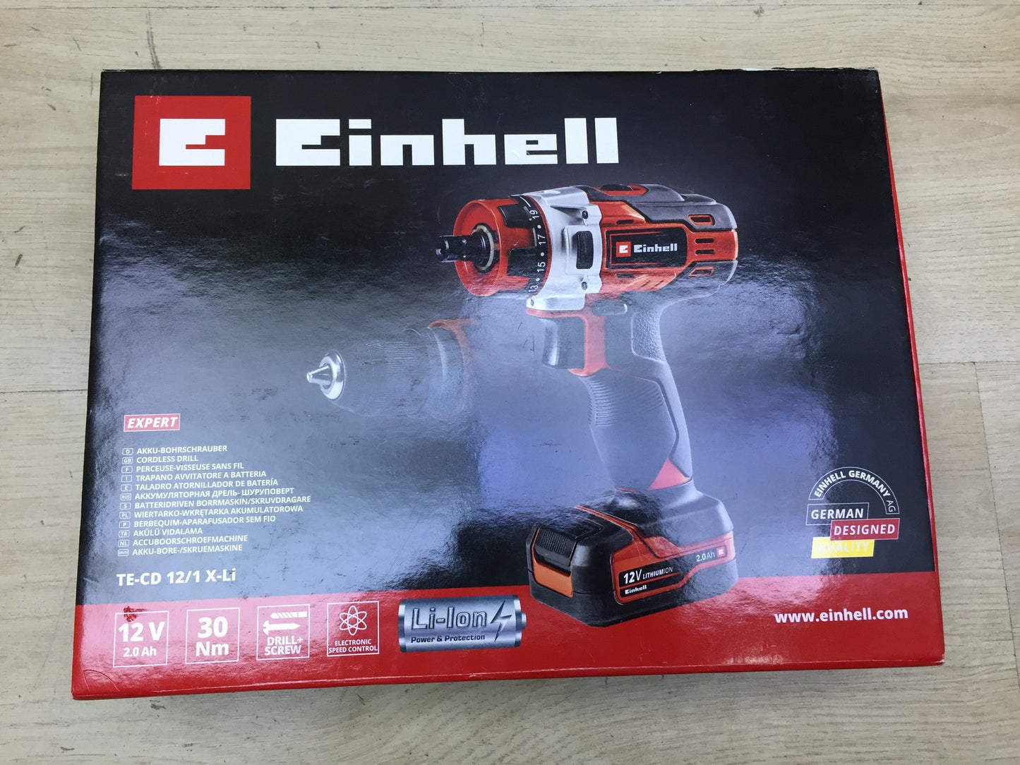 Einhell Akku-Bohrschrauber TE-CD 12/1 X-Li SOLO, I34199