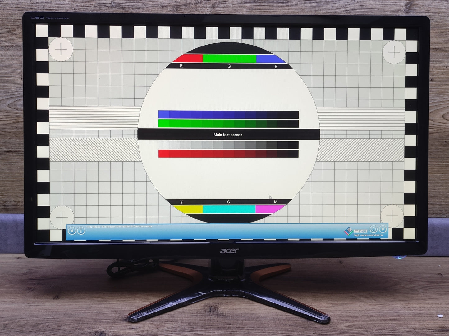 Acer GN246HLBbid Monitor 24" FHD 1920x1080 HDMI VGA DVI NVIDIA LightBoost 144Hz 