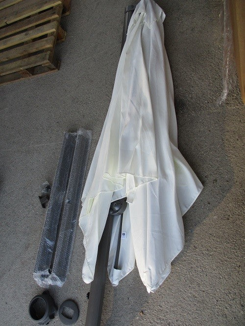 Sonnenschirm 3 x 3 ecru P/LATER Händler R03964