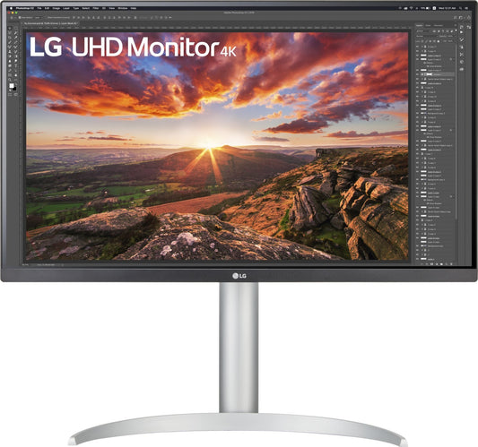 LG 27UP85NP-W 4K Monitor 27" UHD 3840x2160 IPS HDR HDMI DP USB-C AMD FreeSync 