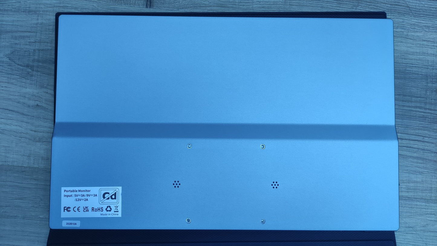 Uperfect Tragbarer 4K Gaming Monitor 15,6" Ultra HD 3840x2160 USB-C silber